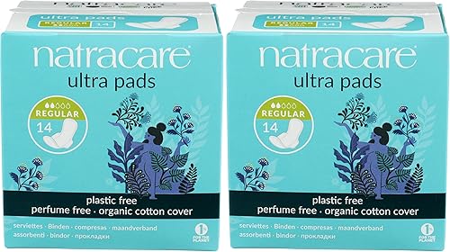 Miniatura 7 de Natracare Natracare - Almohadillas femeninas de algodón natural con alas de Natracare, 14 Ea, 14 unidades