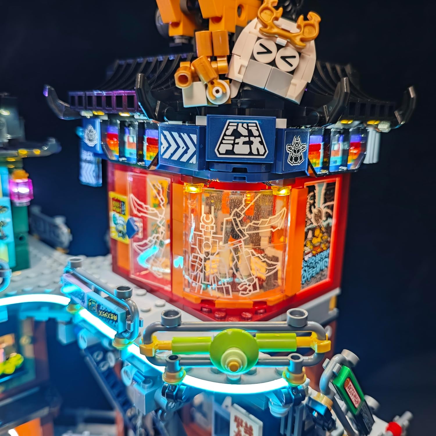 LightGo LED Kit for Lego 71837 NINJAGO City Workshops Training Center | Lighting Only-Bricks Set Not Included (Remote Version)