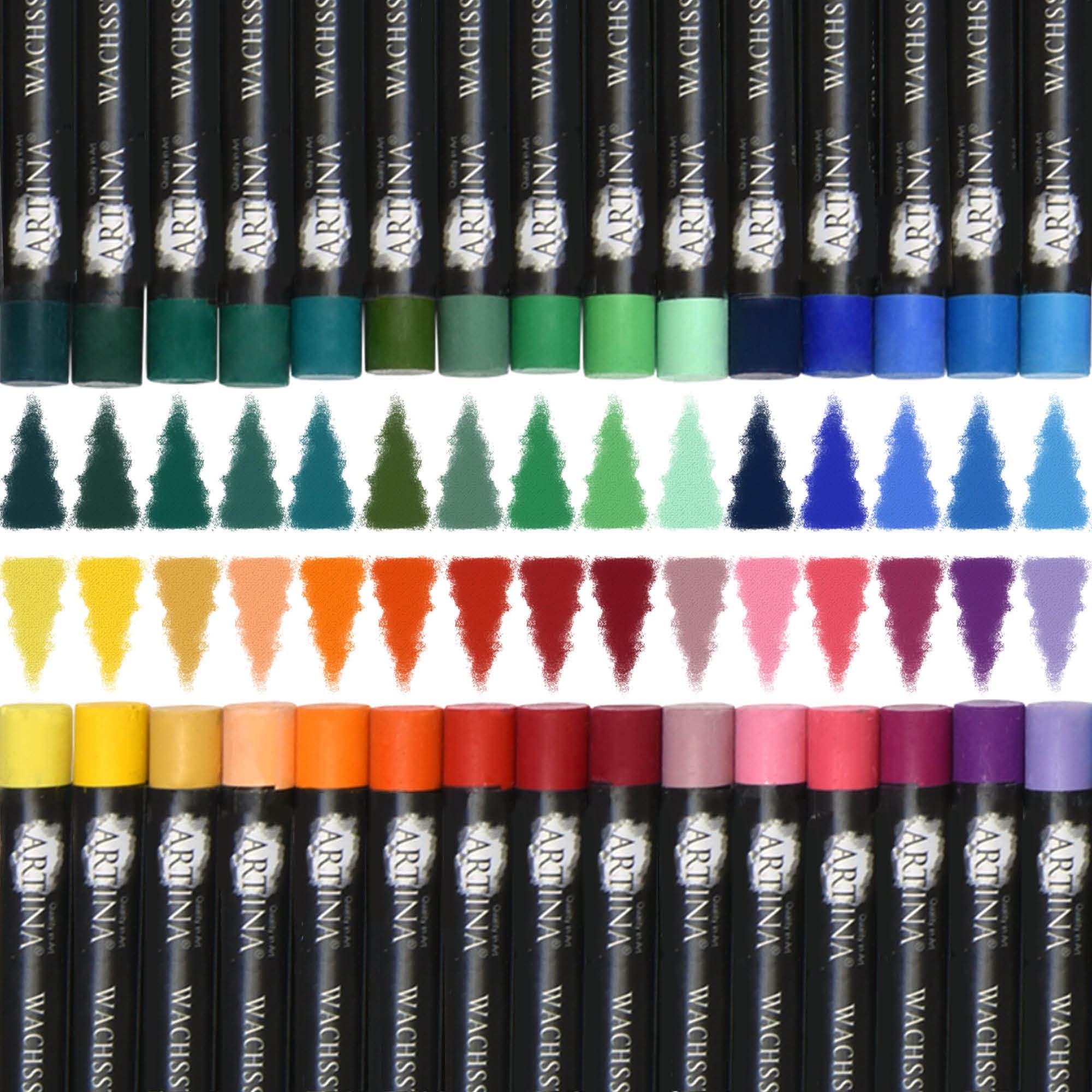 Artina set de peinture XXL 89 pièces avec coffret en bois dessin crayons | kit acrylique aquarelle crayons craies pinceaux enfant cadeau Noël mallette artiste couleur Débutant Genova