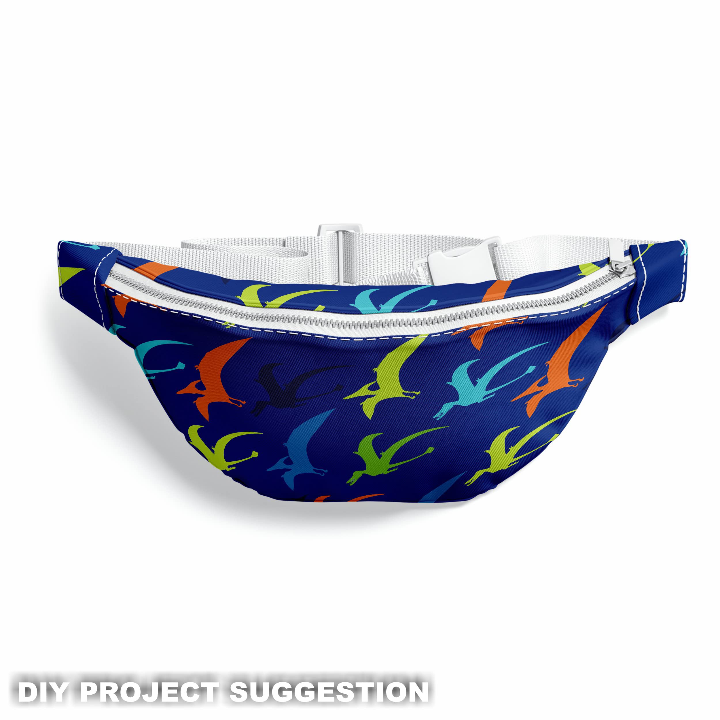 HEKO PANELS Stoff Oxford Wasserdichte Meterware Canvas-Stoff Polyester Stoff Zum Nähen Nähstoffe Möbelstoffe Dekostoffe Handwerken Wasserabweisend Blickdicht Pterodaktylus 5 Meter 155 x 500 cm