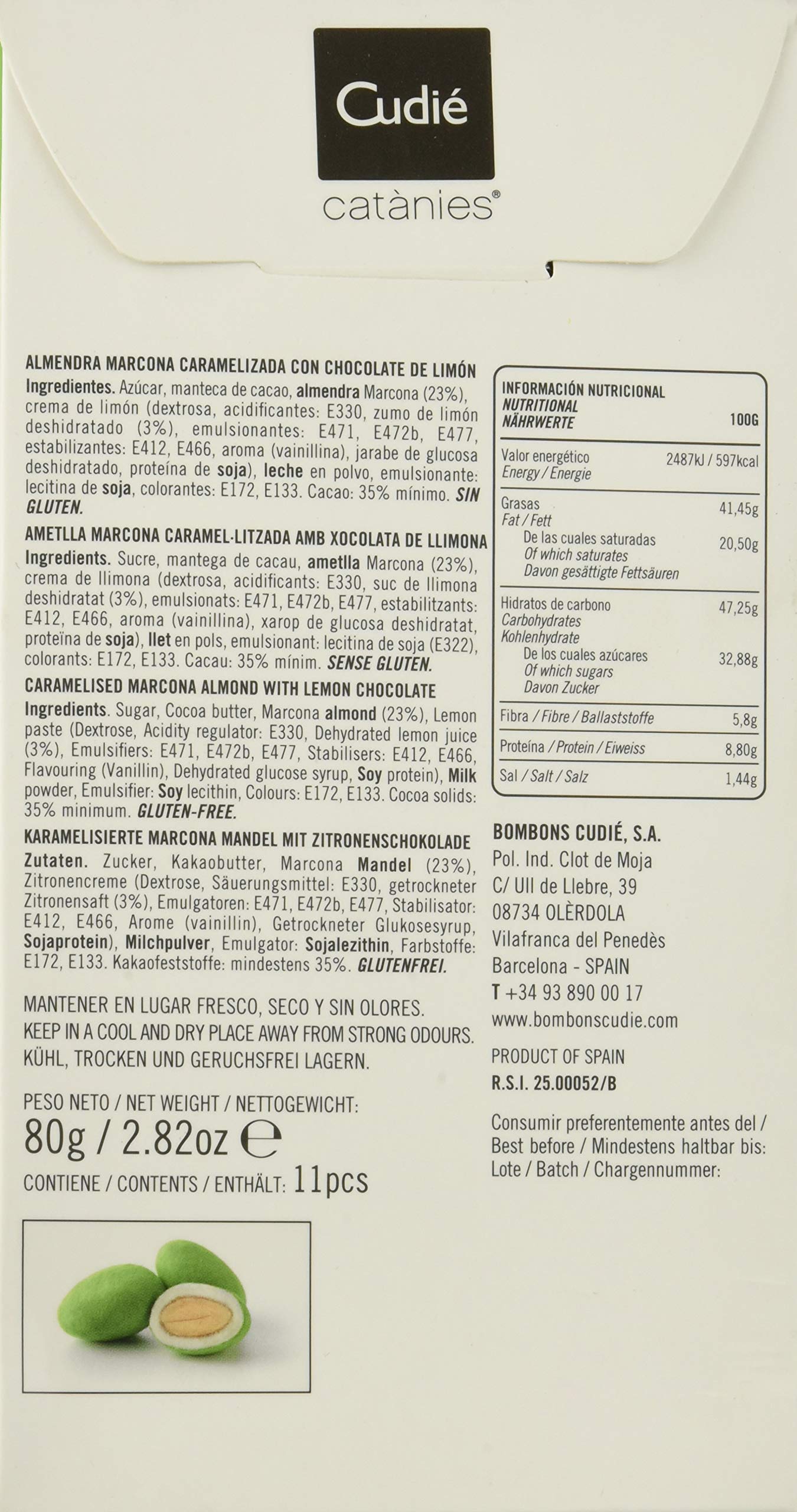 Cudié, Catànies Green Lemon - 80 gr.