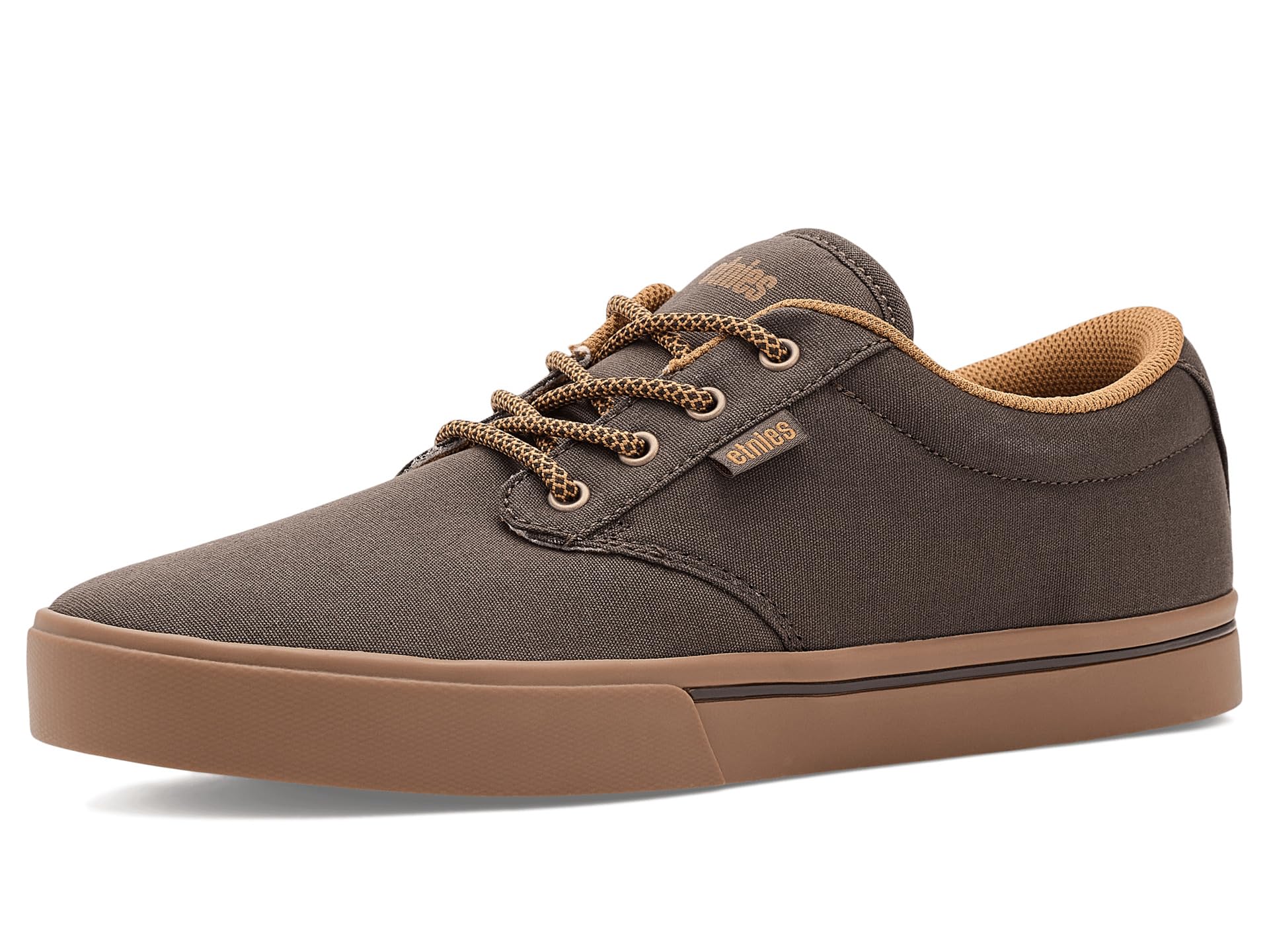 Etnies Jameson 2 Eco - Performance Skate, Construcción Reforzada, Confort Acolchado, Zapatillas Diarias - Brown/Beige/Gum - 45.5