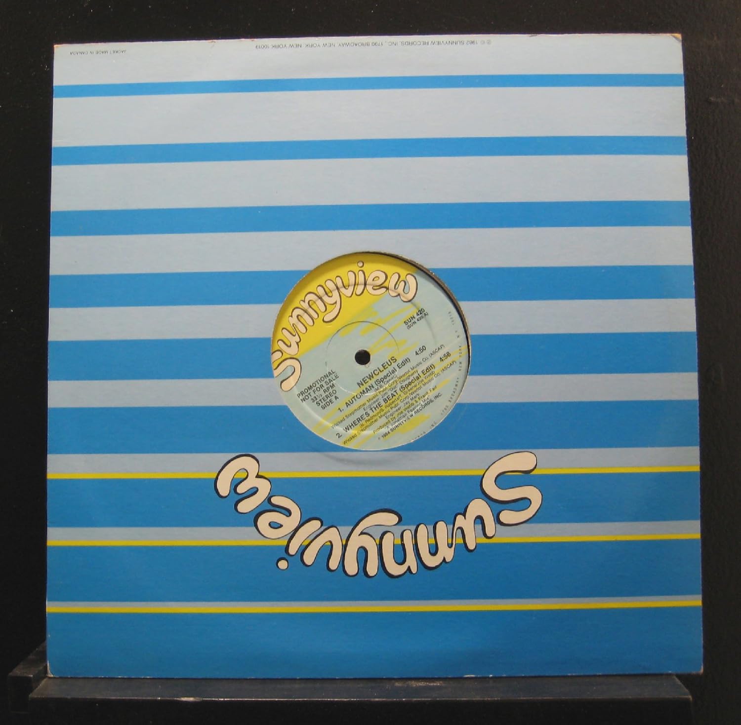 Newcleus Automan / Where's The Beat 12" Vinyl Record