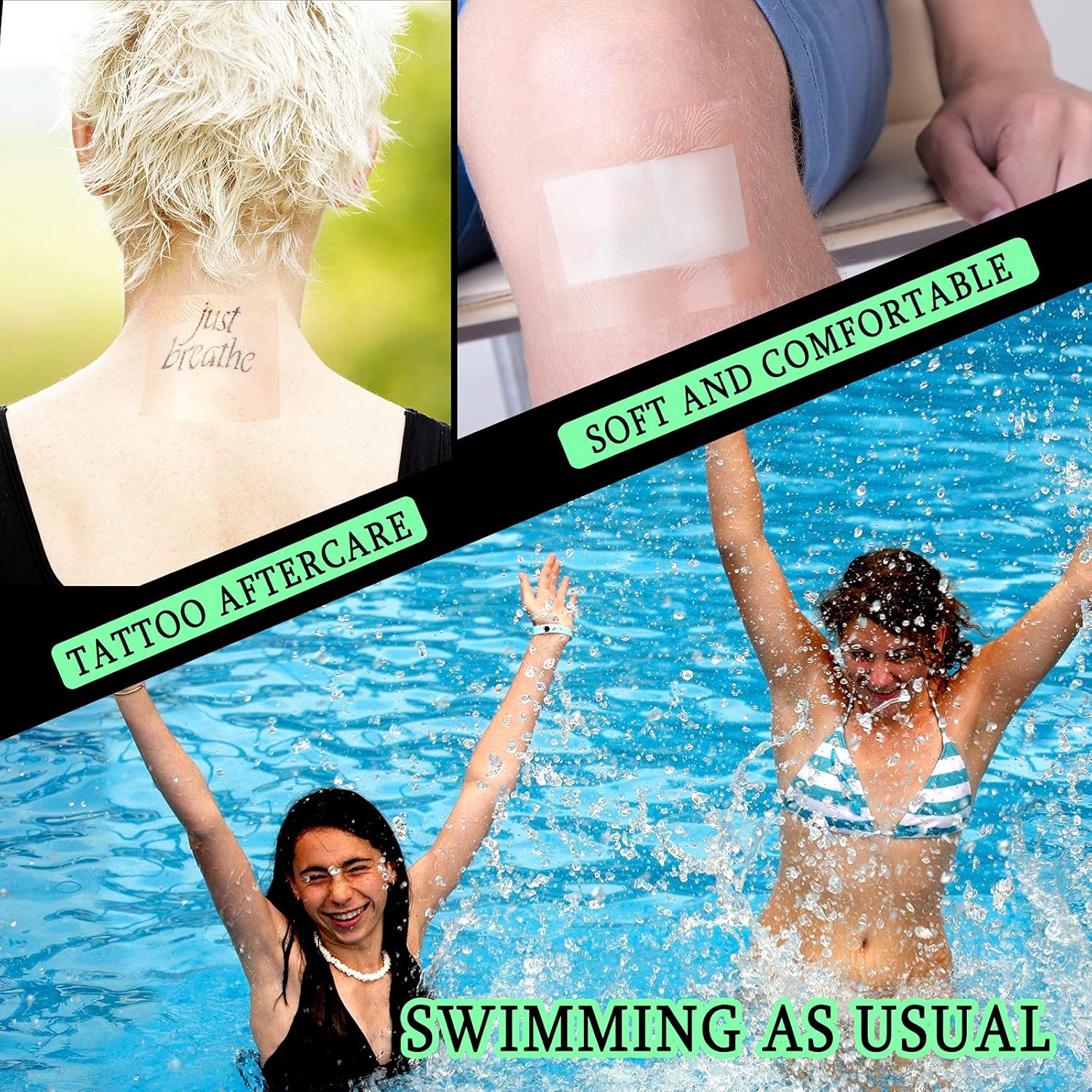 BBTO 50 Pieces Transparent Clear Adhesive Bandage Stretch Large Waterproof Film Adhesive Bandages Dressing Supplies(4 x 6 Inch) - Image 5