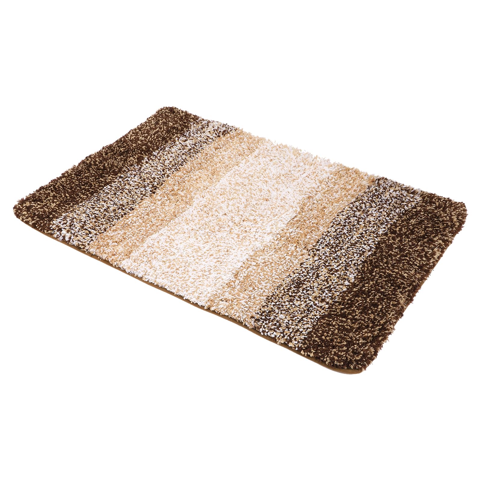 Tapis de salle de bain antidérapant fini les glissades marron