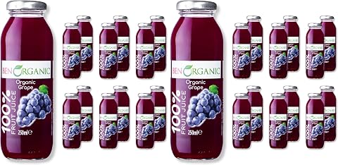 BenOrganic Üzüm Suyu 250 ml Cam Şişe 2li paket