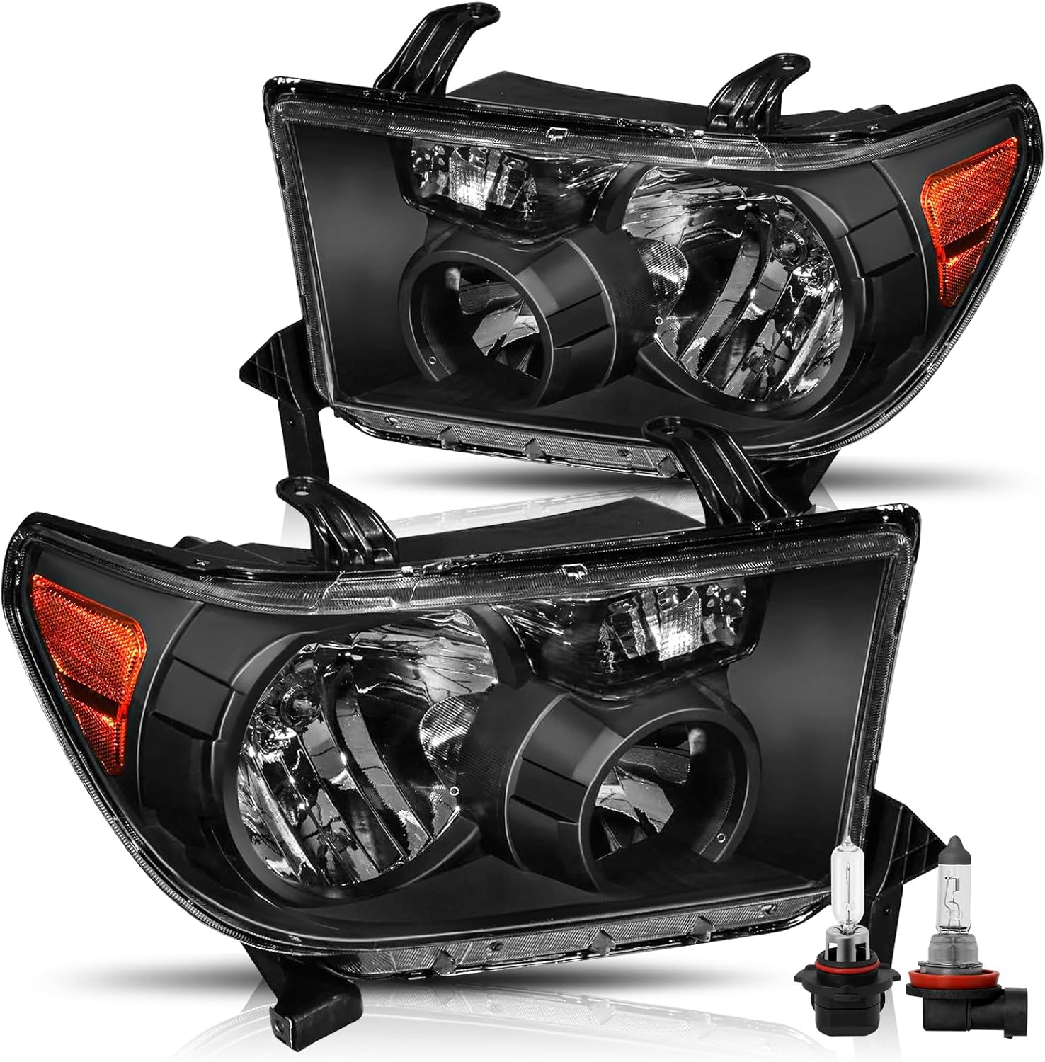Amazon.com: BRYGHT Halogen Headlight Assembly Replacement for 2007 2008 ...