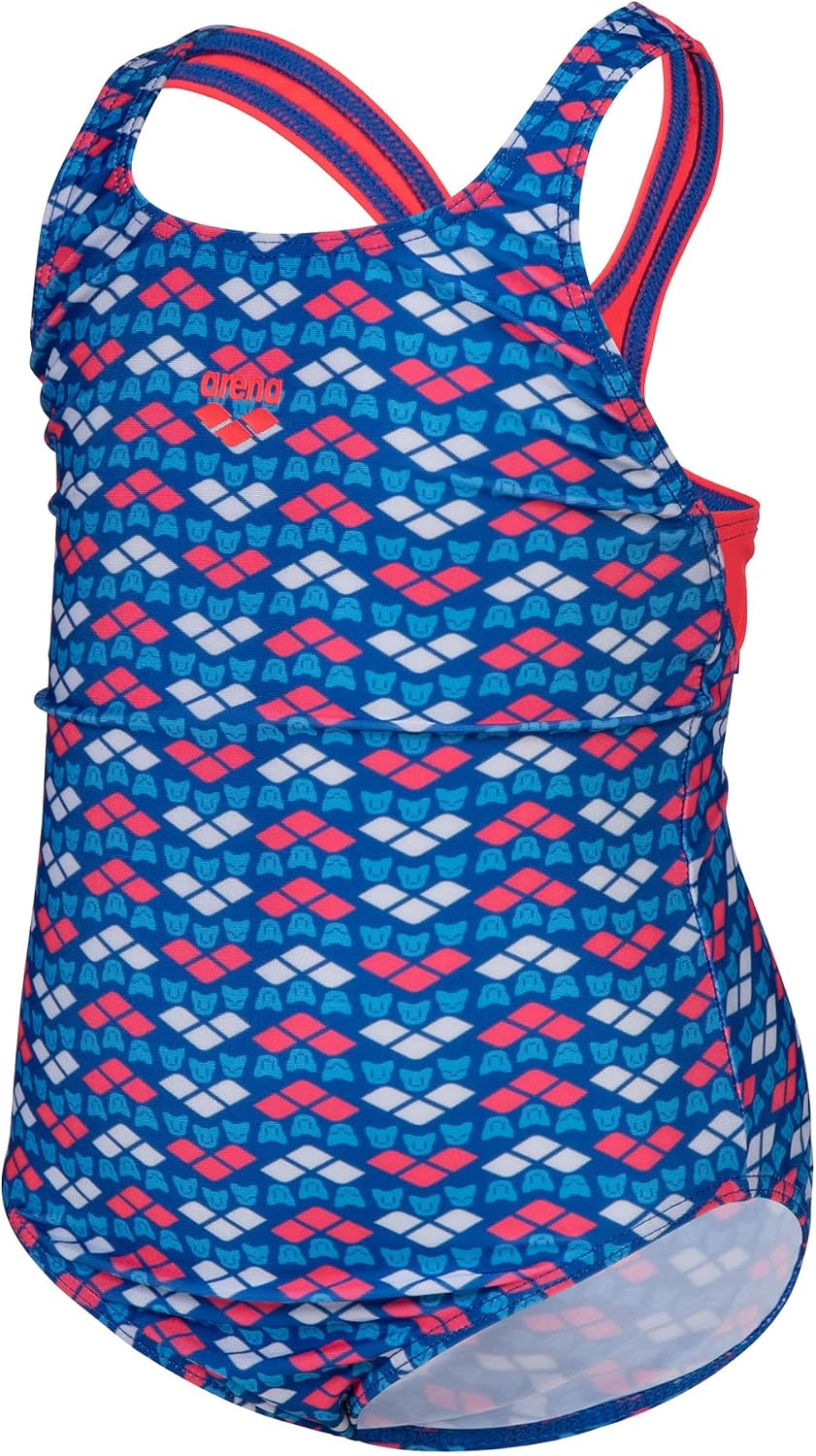 Arena Friends Girls' Youth Swim Pro Back Swimsuit Comfortable One Piece Kids Suit Pool or Beach
