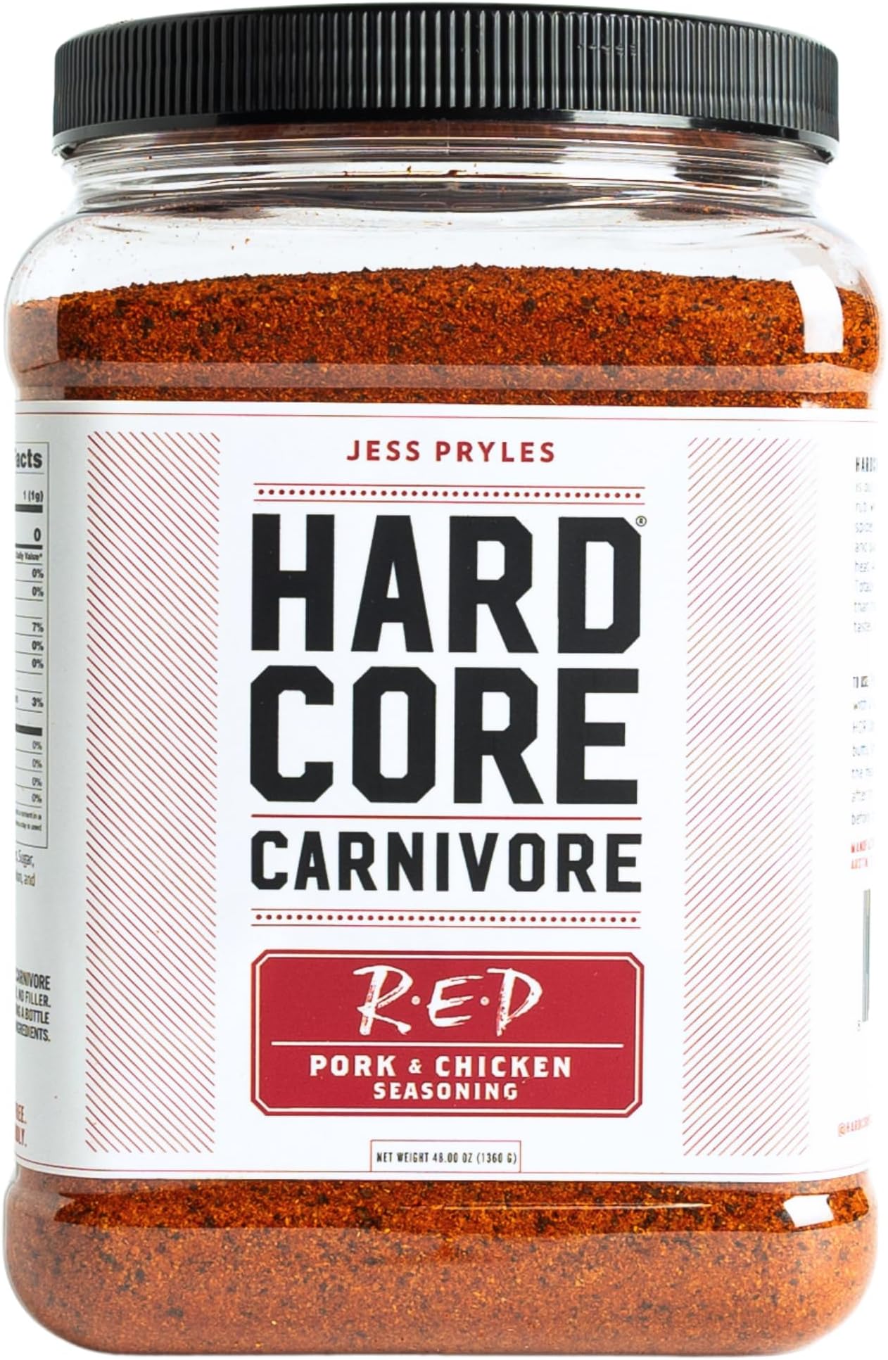 Red - All Purpose Seasoning (48 oz Mega Pack) Texas-Made, for Pork, Chicken, BBQ, Grilling and Smoking