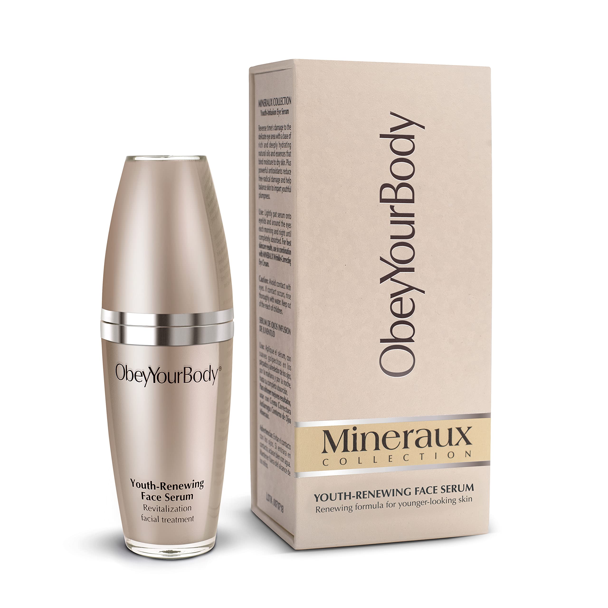 口紅 Obey your Body ObeyYourBody Mineraux Youth-Renewing Face Serum : Amazon.es: Belleza