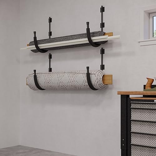 Miniatura 7 de Rad Sportz Ganchos de garaje paquete de 4  Solución de almacenamiento para herramientas colgantes, mangueras, palas y equipo deportivo  Perchas de