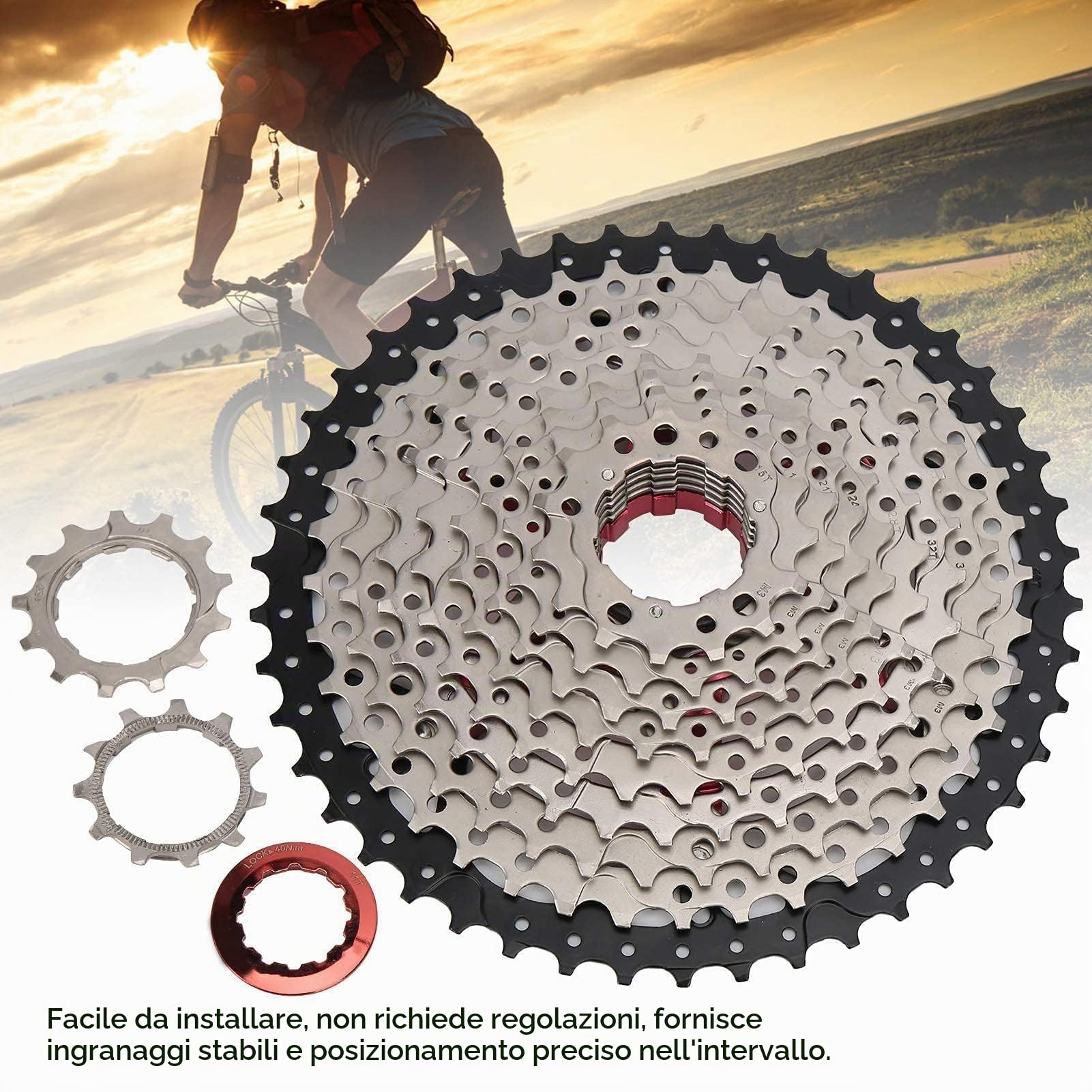 SUNGOOYUE Cassetta Pignoni per Bicicletta 11 Velocit¨¤ 11-46 Denti