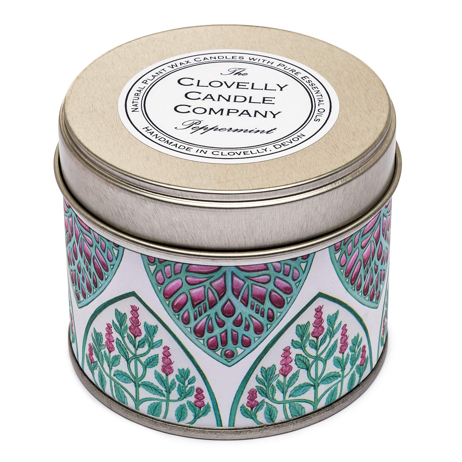The Clovelly Soap Co. Peppermint Clovelly Soap Co Handmade Natural Scented Aromatherapy Soy Wax Vegan Tin Candle