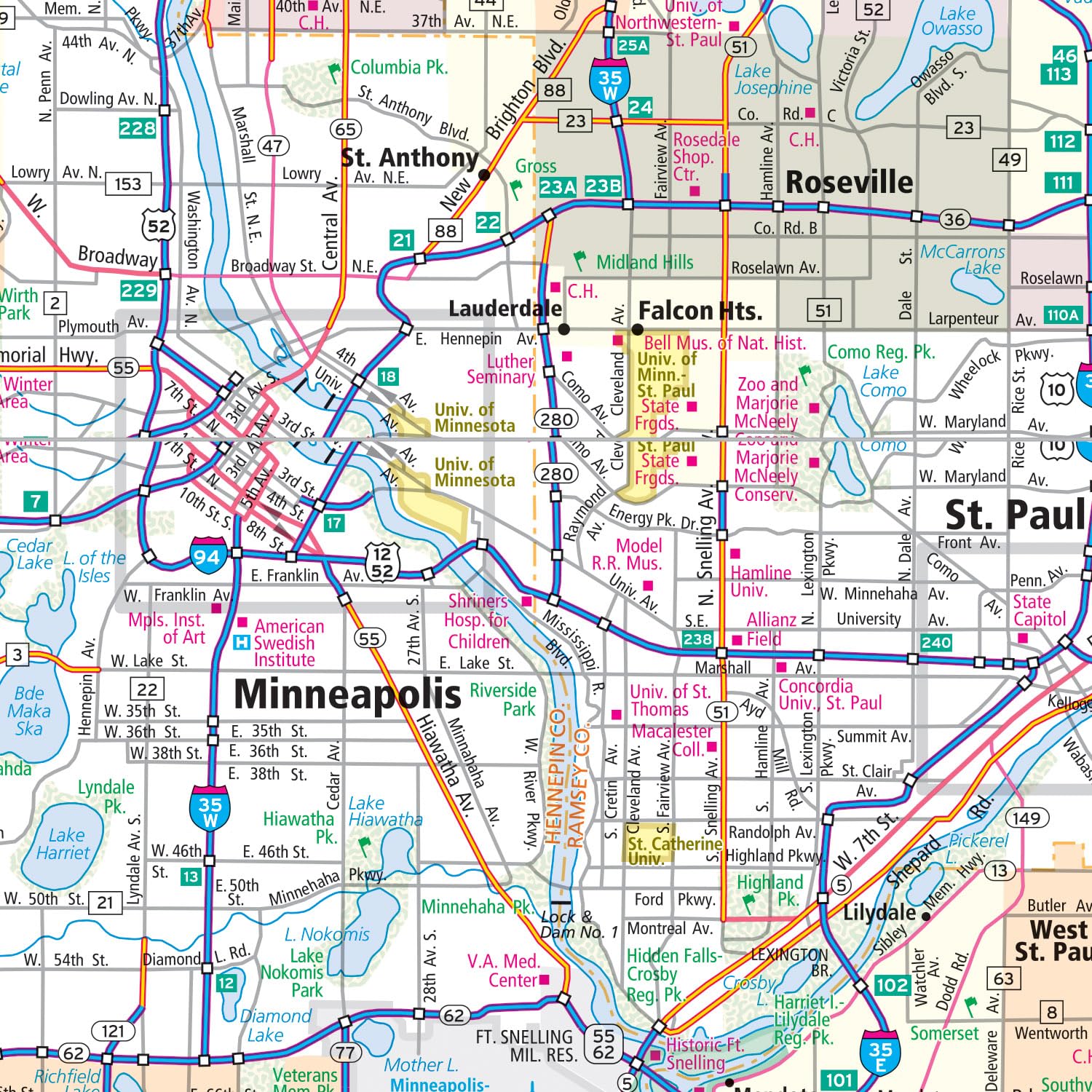 Rand McNally Easy to Fold: Minnesota State Laminated Map - Image 6
