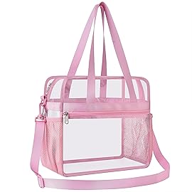 Oraben Clear Tote Bag Clear Bag Stadium Approved 12x6x12 Stadium Bag for Work, Sports Games,Gym