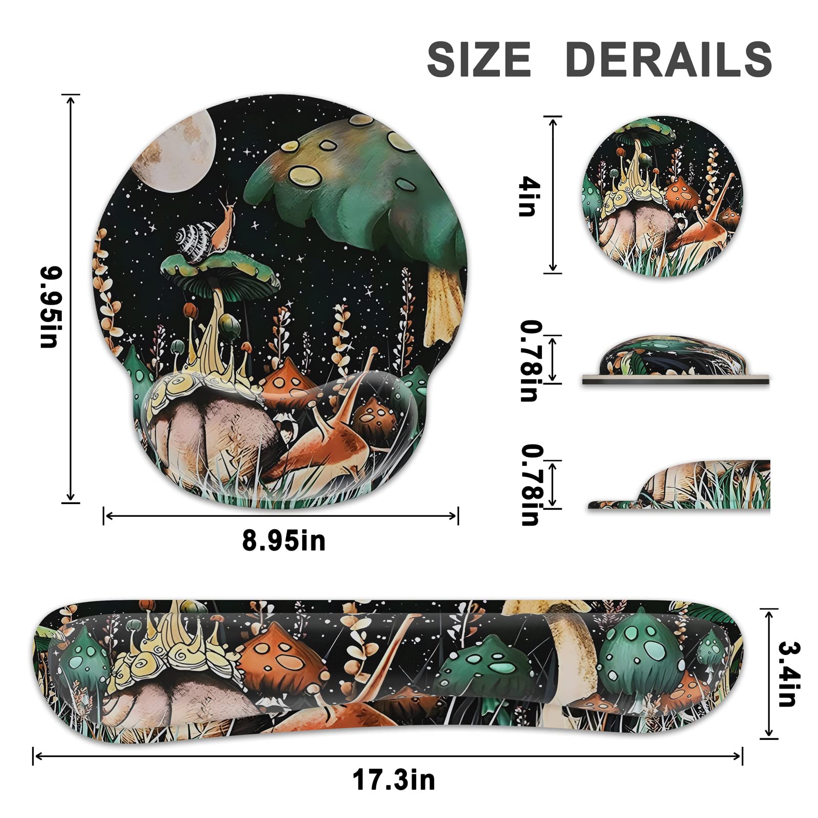 Accessoire Bureau Confort Repose-poignet Clavier GLMMIR Nuage - Mousse Mémoire De Forme Ergonomique Accessoire Ordinateur Anti Douleur