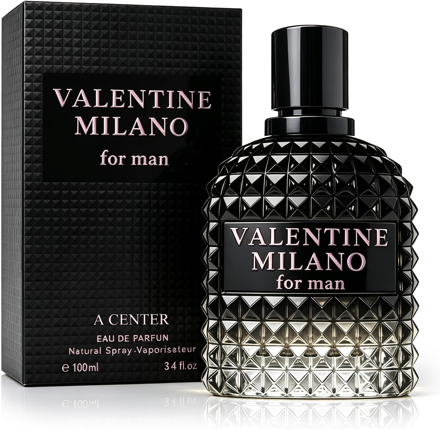 Perfume for Men Valentine Milano Eau de Toilette Natural Spray Men Cologne Masculine Scent 3.4 Fl Oz/100ML
