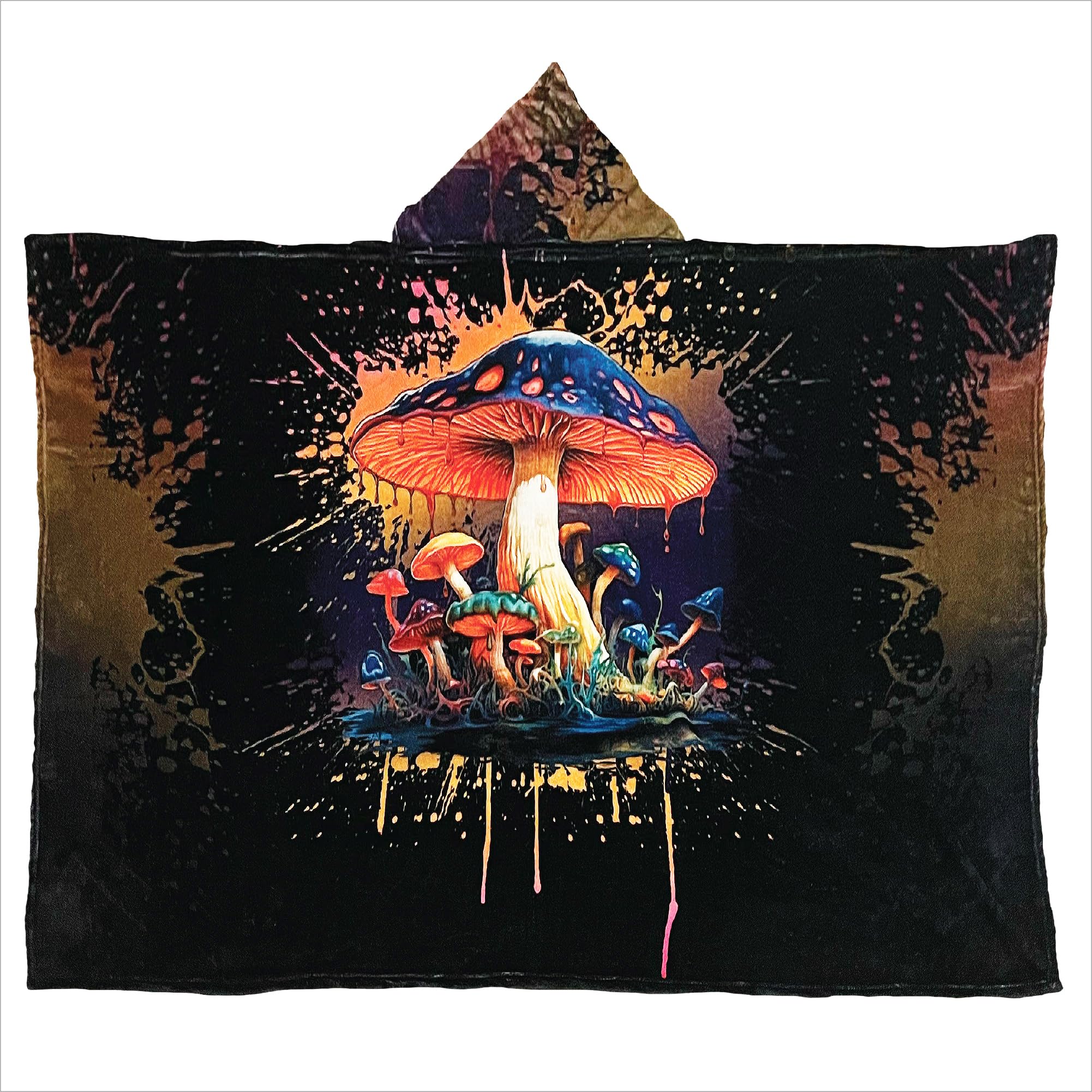 NU TRENDZ Wearable Blanket, Hooded, Soft-Touch with Pockets