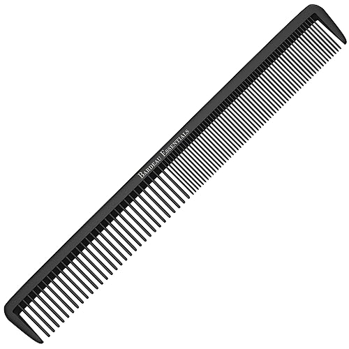 Peine de corte de pelo profesional de 8.75 pulgadas, fibra de carbono, antiestática, química y resistente al calor, para todo tipo de cabello, para