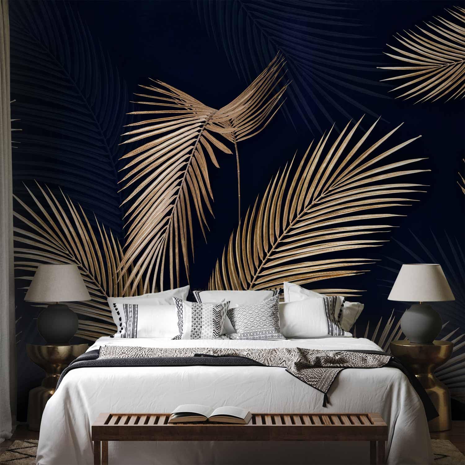 murando - Papier peint panoramique nature 350x256 cm - Revêtement mural décoration pour chambre salon cuisine - Design unique et moderne - Violet gris bleu - b-B-10022-a-a