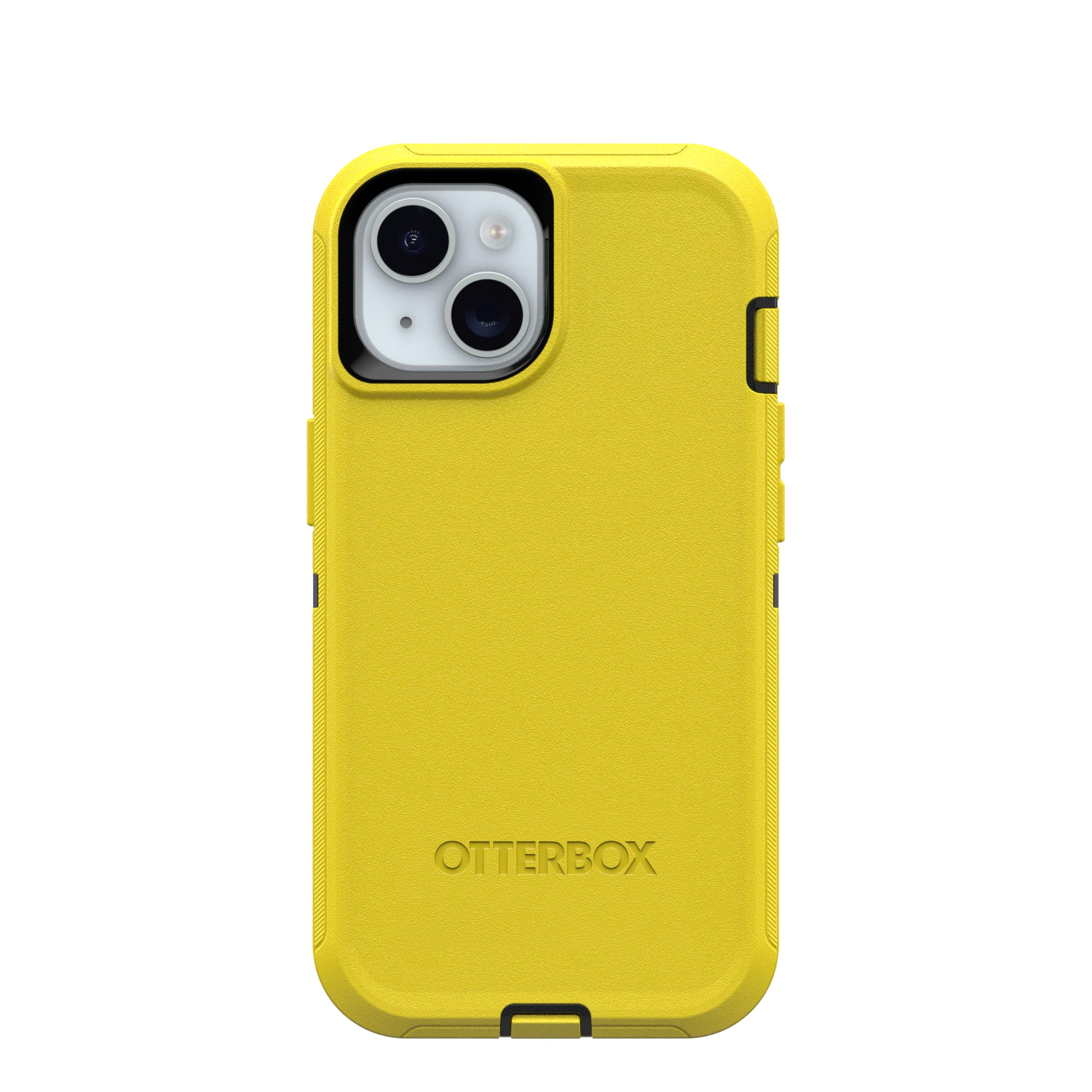 Coque iPhone 15 14 13 OtterBox Defender robuste noire et jaune - 6