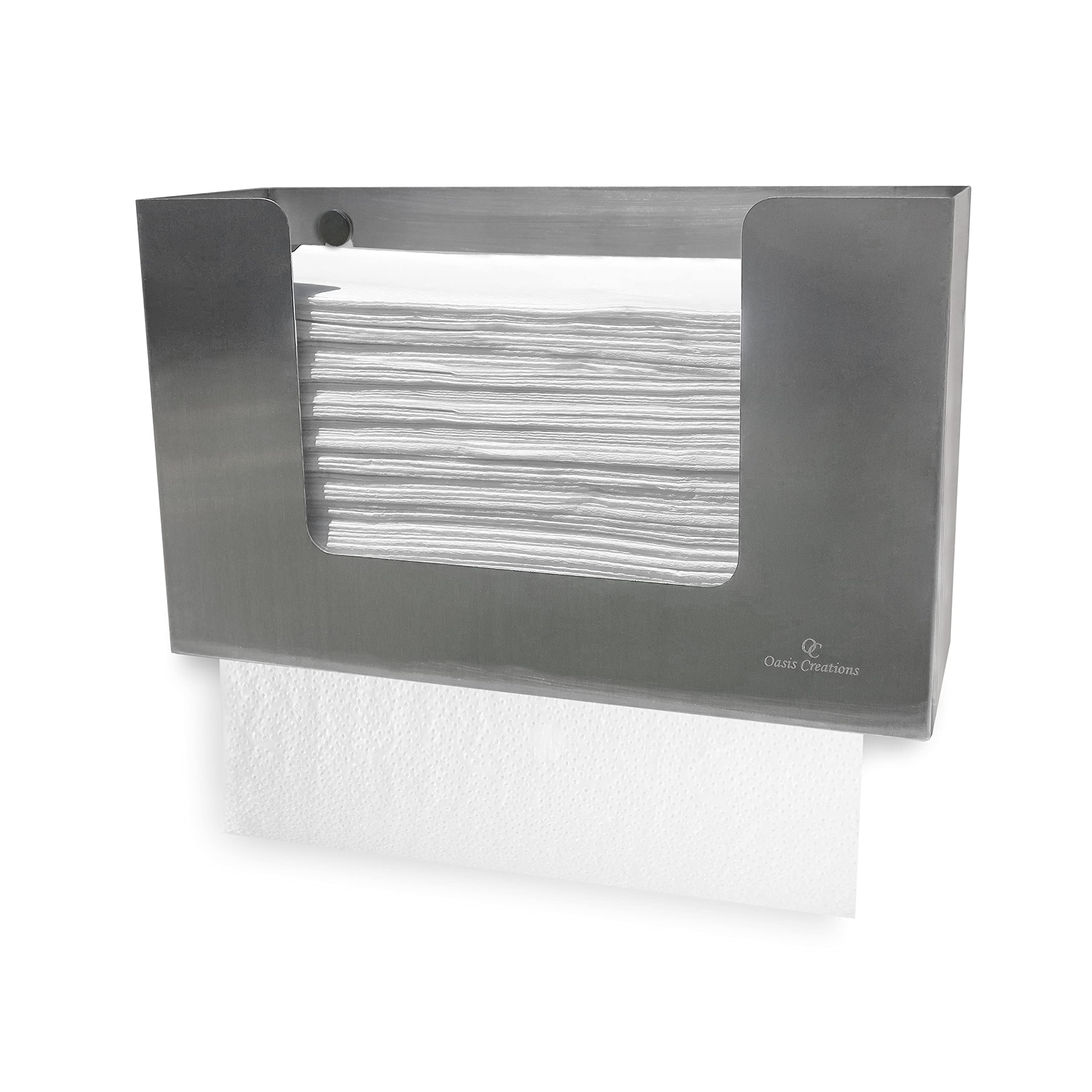 Buy Stainless Steel Paper Towel Dispenser by Oasis Creations, Holds 250