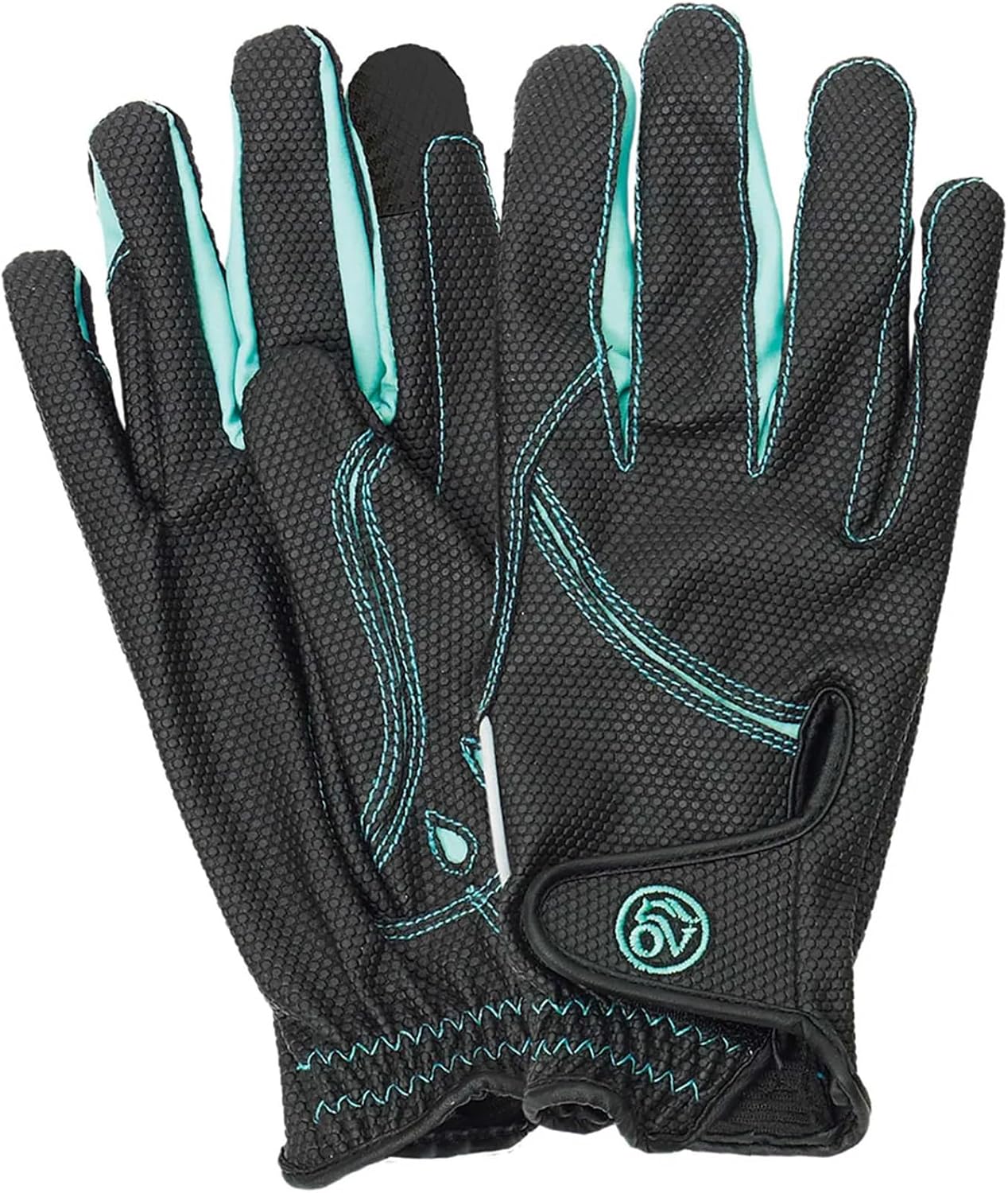 Ovation Unisex Tek-Flex Riding Gloves | Durable All-Season Leather Gloves with Touch Screen and Hook & Loop Wrist Closure