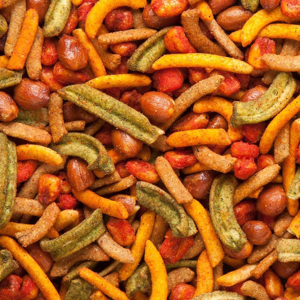 BEER NUTS Cantina Mix with Twang - Twang Seasoned Peanuts, Chili Lime Insane Grain, Guacamole & Habanero Sticks - 32oz Resealable Bag (Pack of 1)