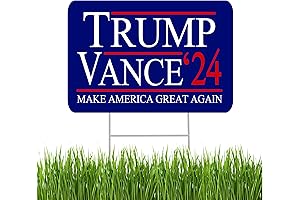 Trump JD Vance 2024 Yard Sign with H Stake Doubled Sided