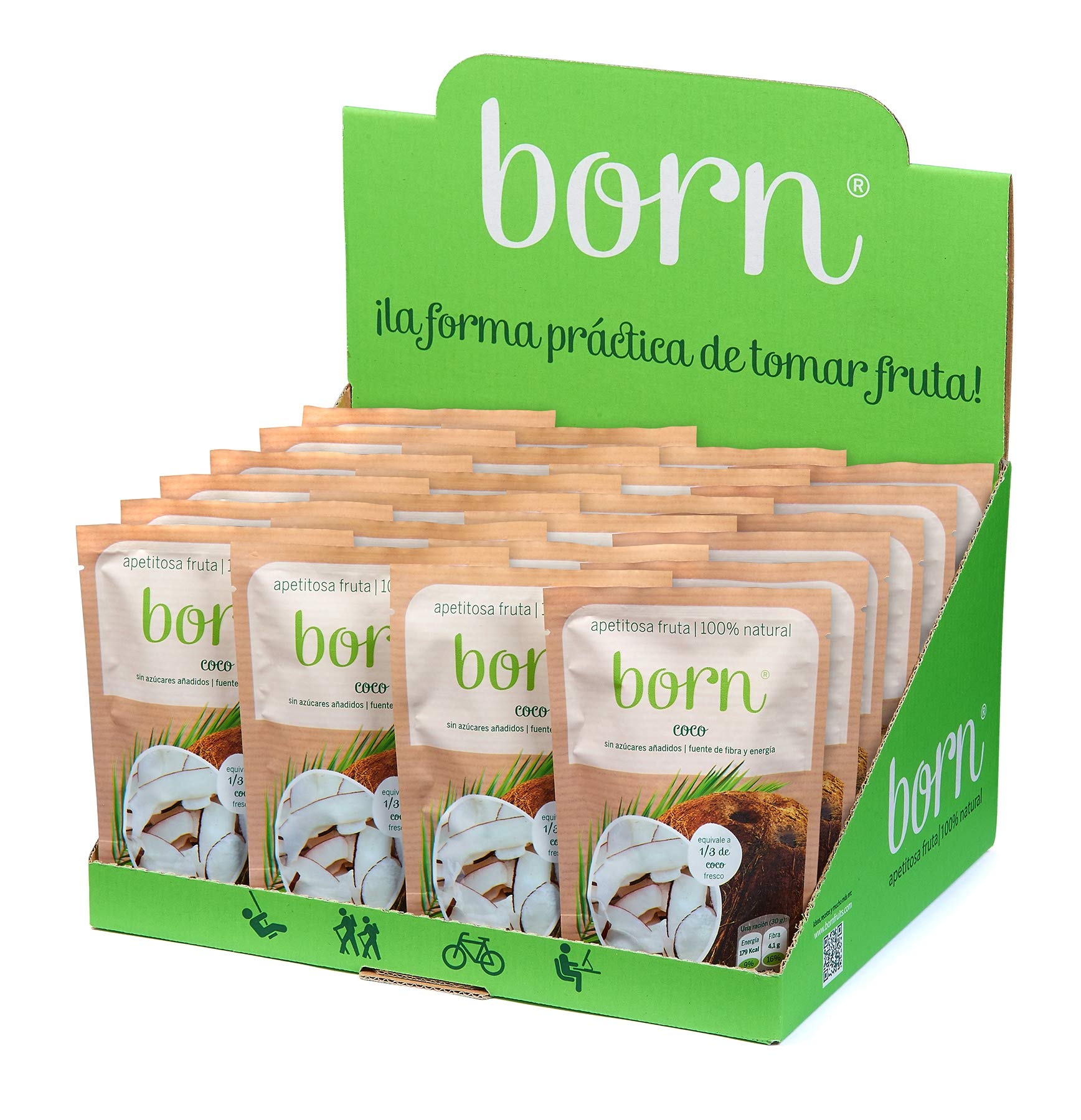 Born, Coco deshidratado - 24 de 30 gr. (Total: 720 gr.)