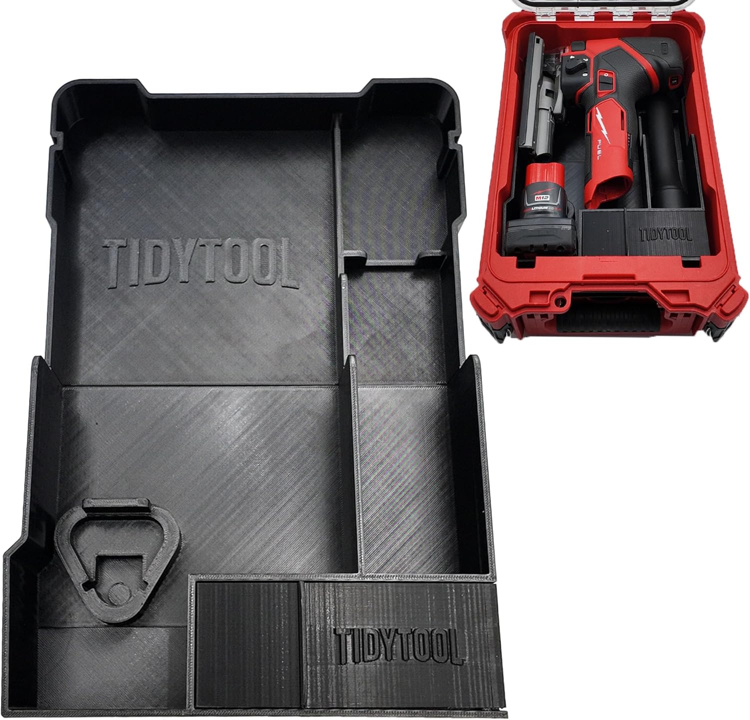 M12 Jigsaw Insert and Liner for Milwaukee Compact Organizer