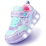 ZKA Toddler Light Up Shoes for Girls Boys Size 5 to Size 13 Sparkle Walking Running Tennis Casual Fashion Sport