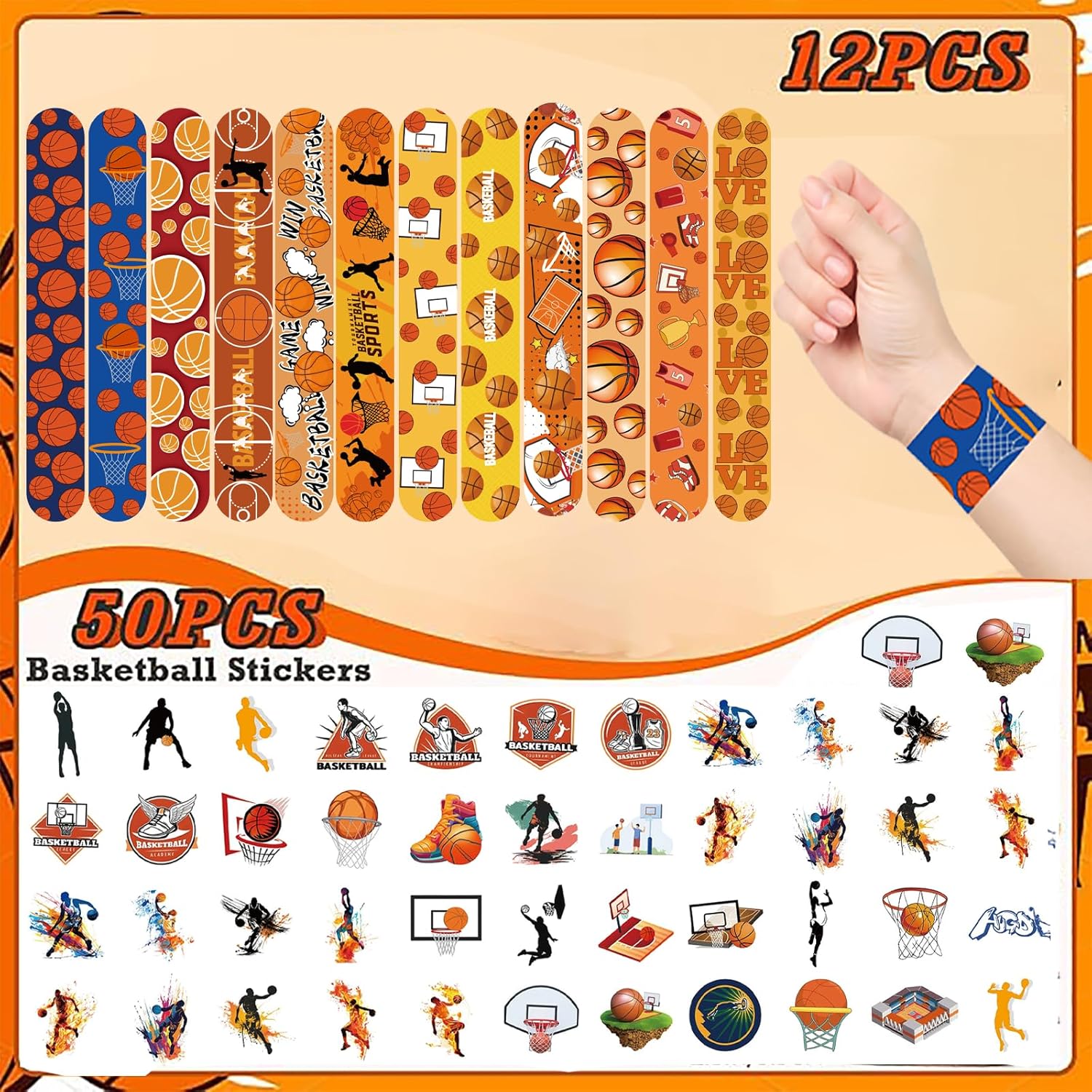 Basketball Party Favor 122pcs Gifts for Basketball Party Supplies，basketball Themed Birthday Party Decorations ,Sports Birthday Party ,Gift Classroom Rewards - Image 4