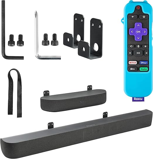 STORAGBT Soundbar Wall Mount Holder Wall Mount Bracket for Roku Streambar,Roku