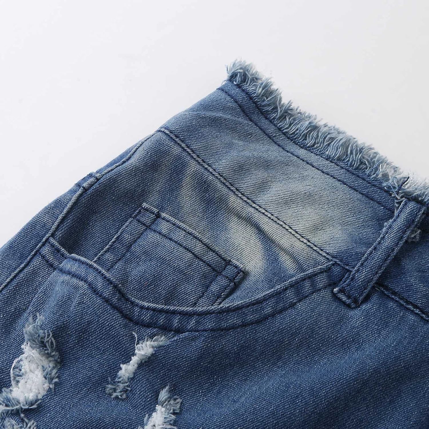 BEIBEIA Women's Skinny Jeans, Fall Fashion High Waist Slim Fit Denim Pencil Pants Butt Lift Distressed Ripped Hole Jean at  Women's Jeans store