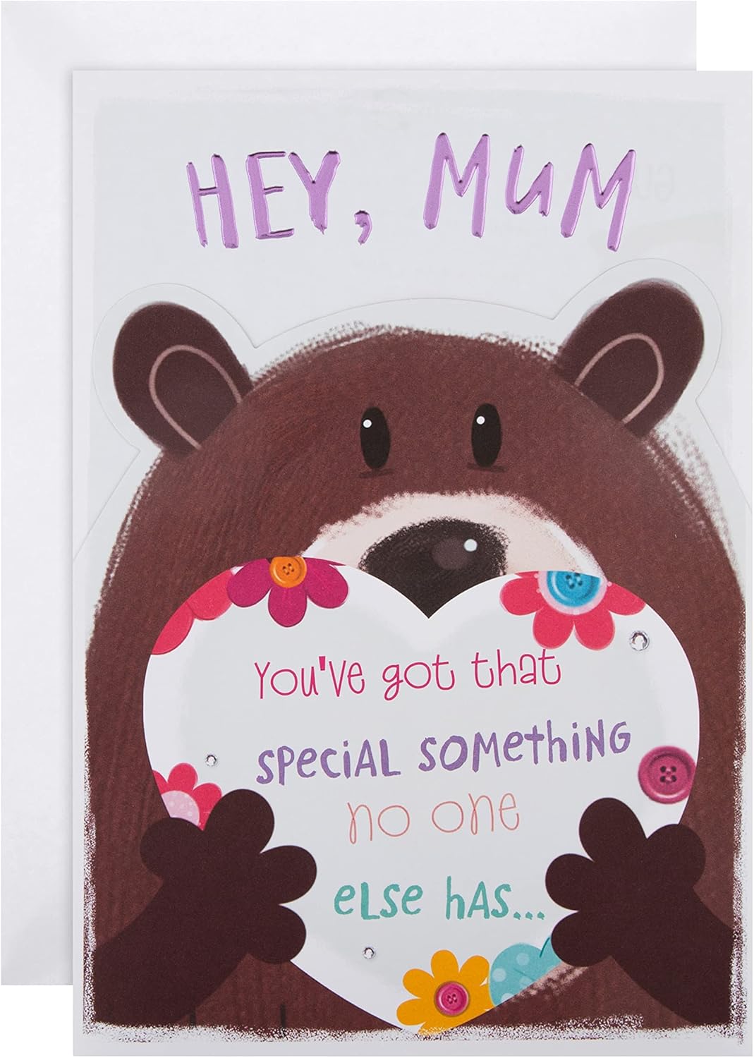 Hallmark Birthday Card for Mum - Lenticular Board 'Forever Friends' Design