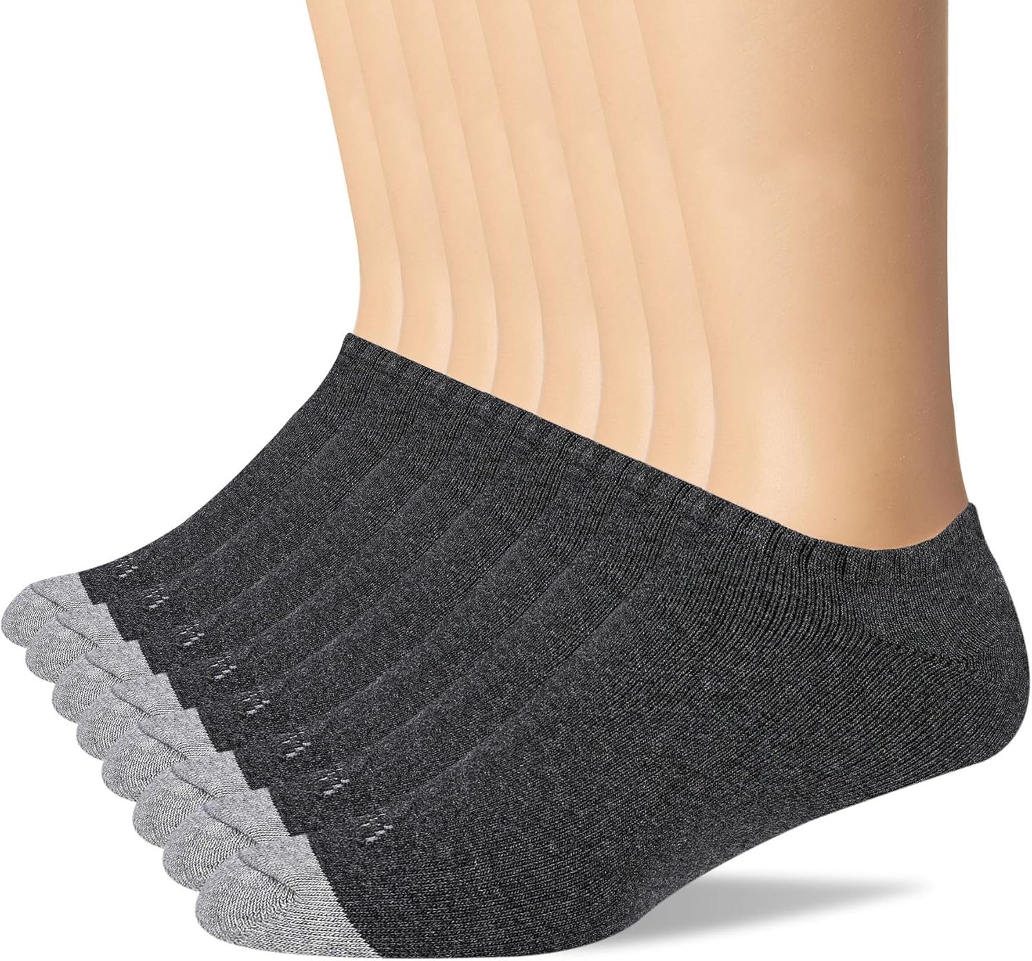 WANDER Men's Athletic Low Cut Socks 8 Pairs,Thick Cushion Running Cotton Ankle Socks for Men 9-12/12-15