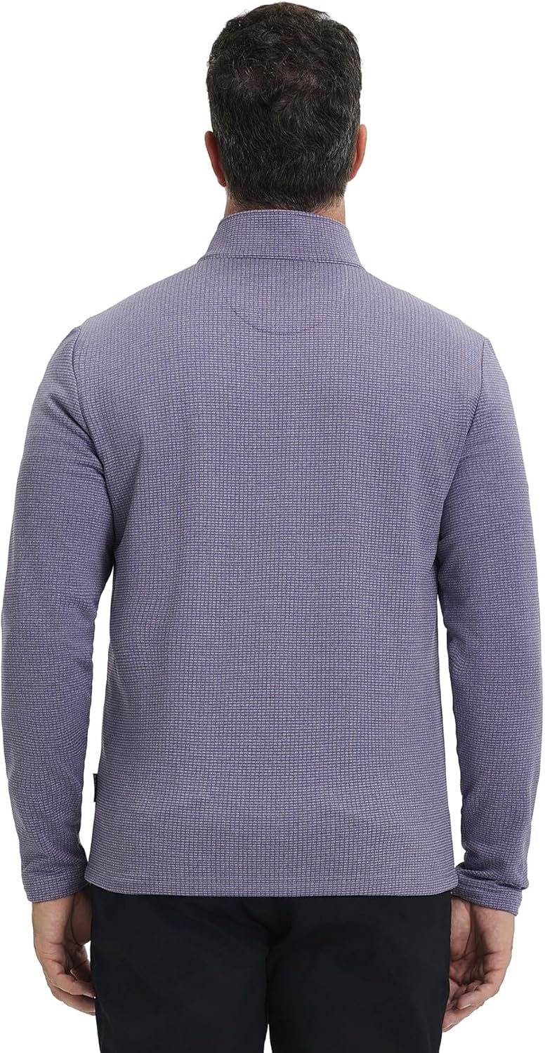 M MAELREG Mens Quarter Zip Pullover Golf Casual Fleece Lined Warmth Lightweight Stretch Mock Neck 1/4 Zip Sweatshirts for Men - Image 4