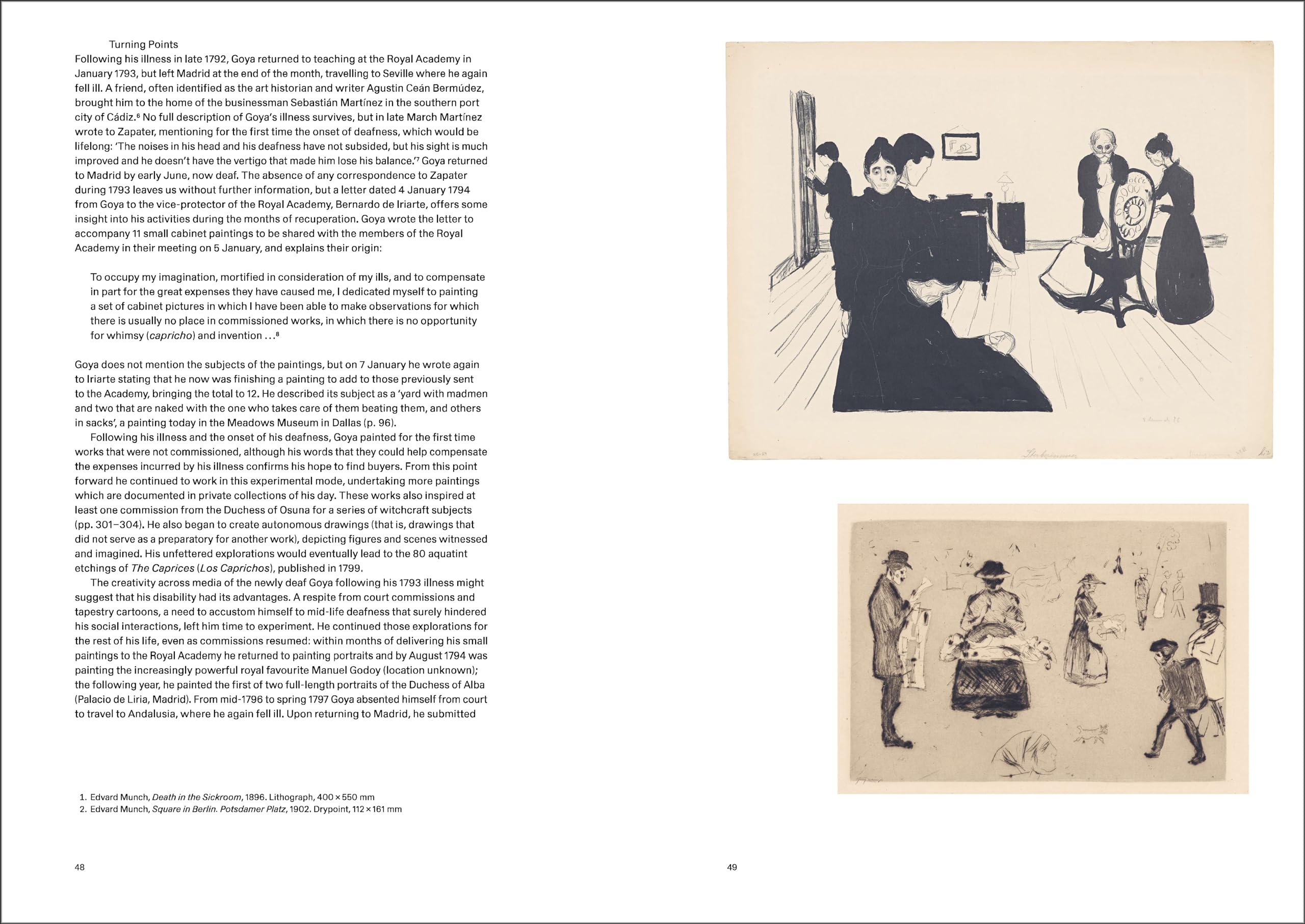 Goya and Munch: Modern Prophecies