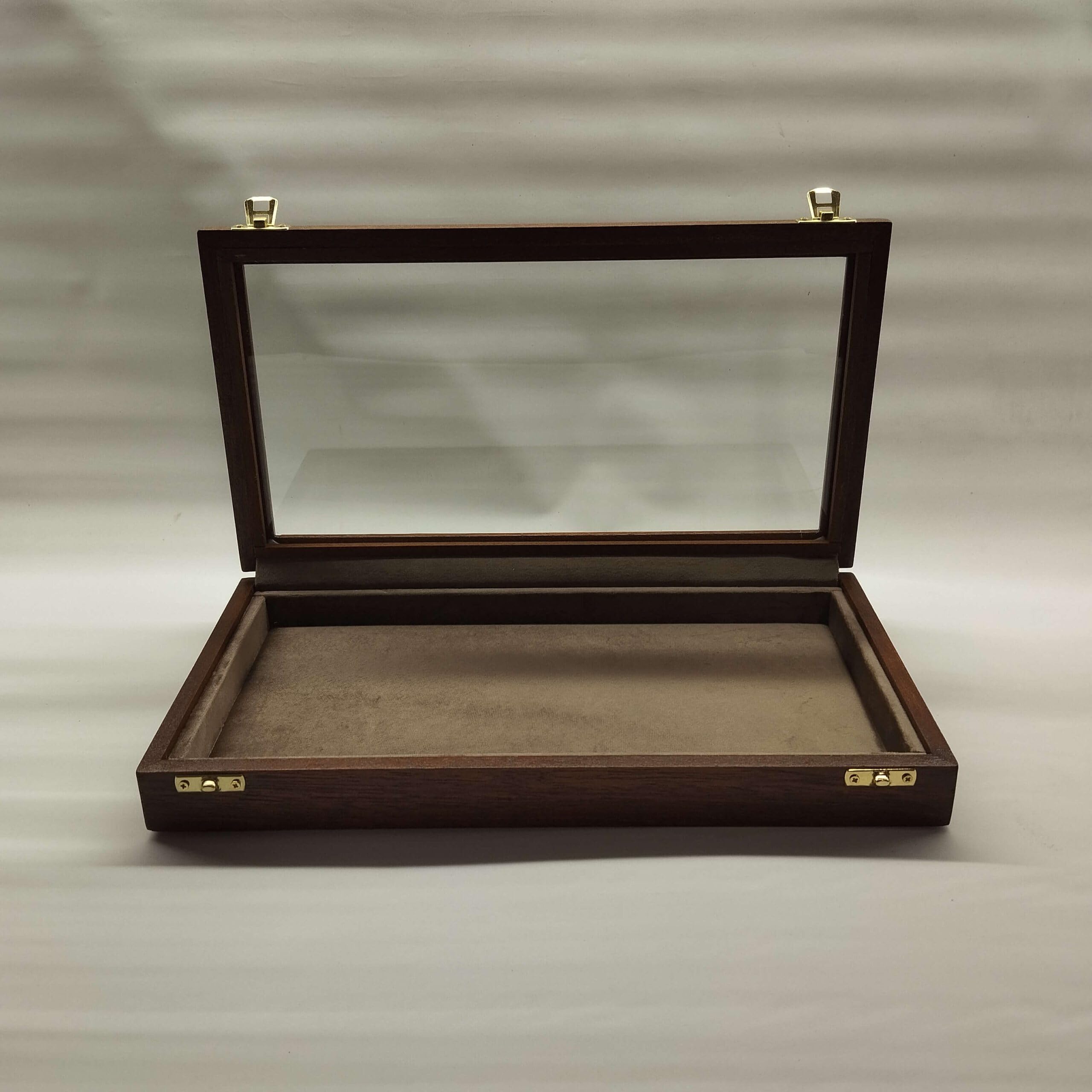 Cofanetto portagioie in legno e vetro artigianale per gioielli conchiglie fossili coltelli collezioni – made in Italy, numerato, Coins&More