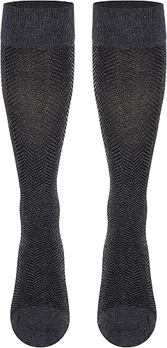 Miniatura 2 de Calcetines para hombre, 15-20 mmHg, espiga, algodón, 1 par, carbón, mediano