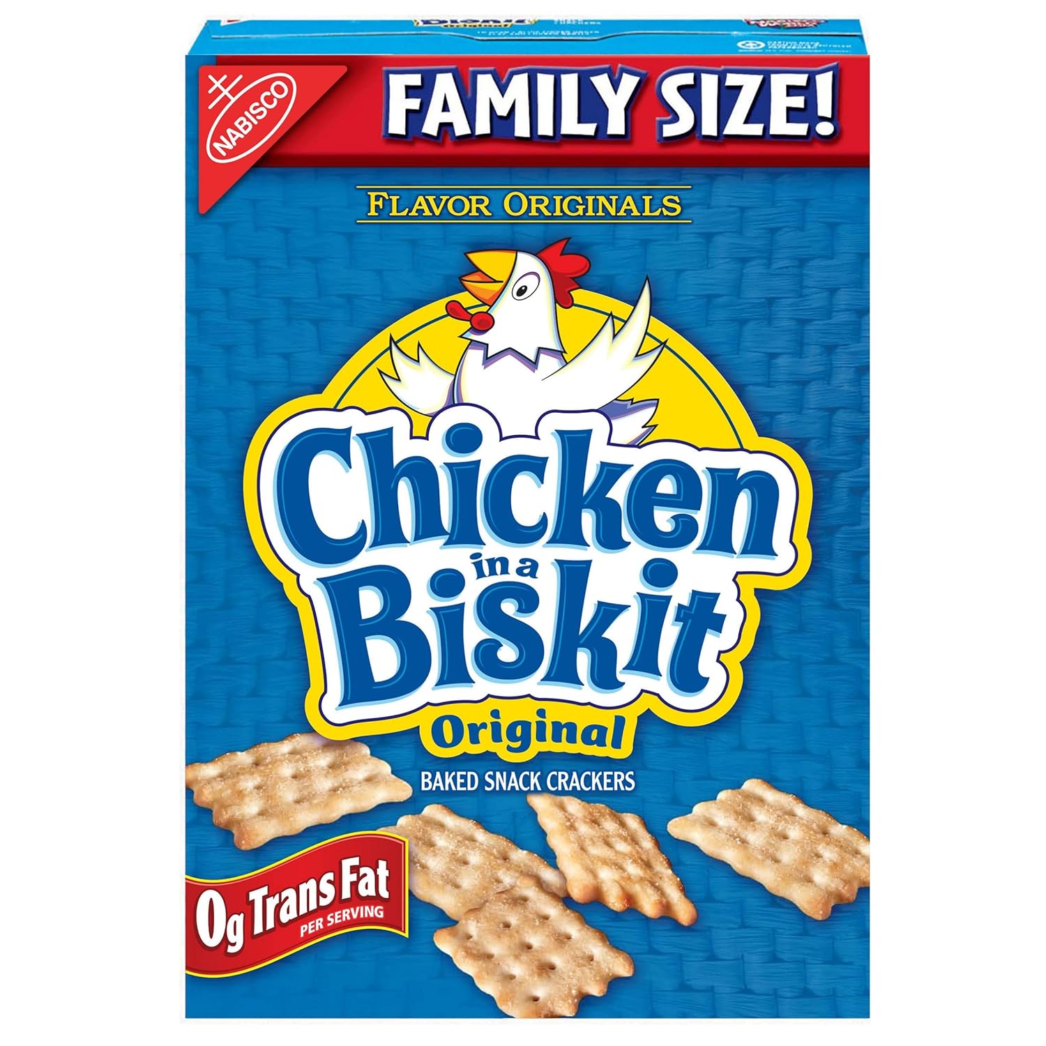 Chicken in a Biskit Original Baked Snack Crackers, Family