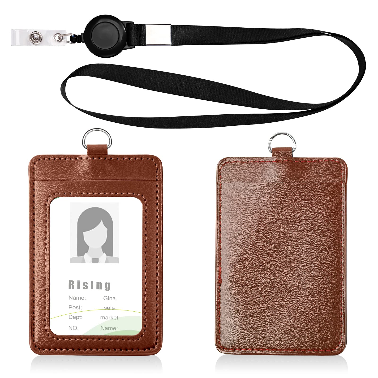 Porte Badge , Porte Cartes D'Identité Avec Yoyo Et Lanière Tour De Cou