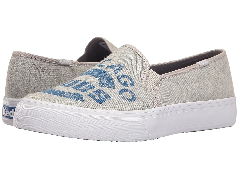 

Keds Double Decker MLB Cubs Jersey (Light Gray) Women's Slip on Shoes