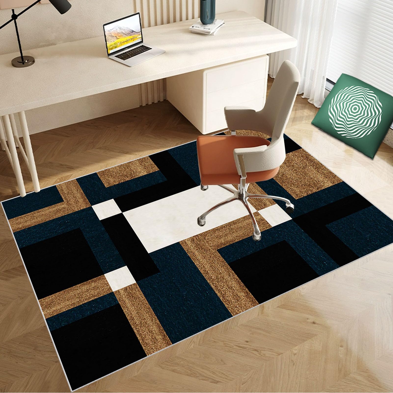 120 x 140 cm Heavy Duty Office Chair Mat for Carpeted Floor Computer Gaming Desk Chair Mat for Carpet Hard Floor Protector Mat for Rolling Chair Carpet Protector Chair Mat Floor Mat for Office Chair