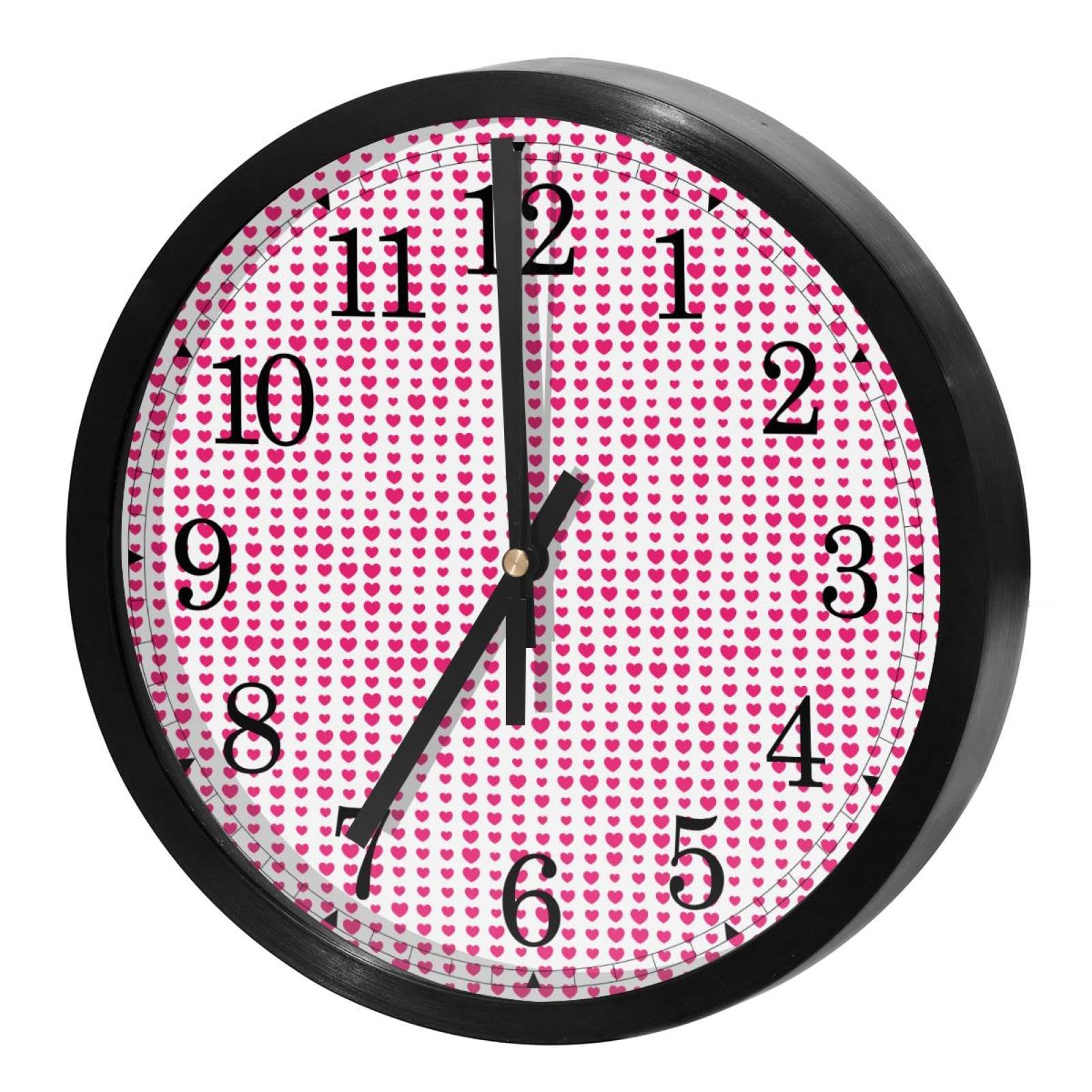 Horloge murale silencieuse à quartz sans tic-tac ronde pour décoration de maison