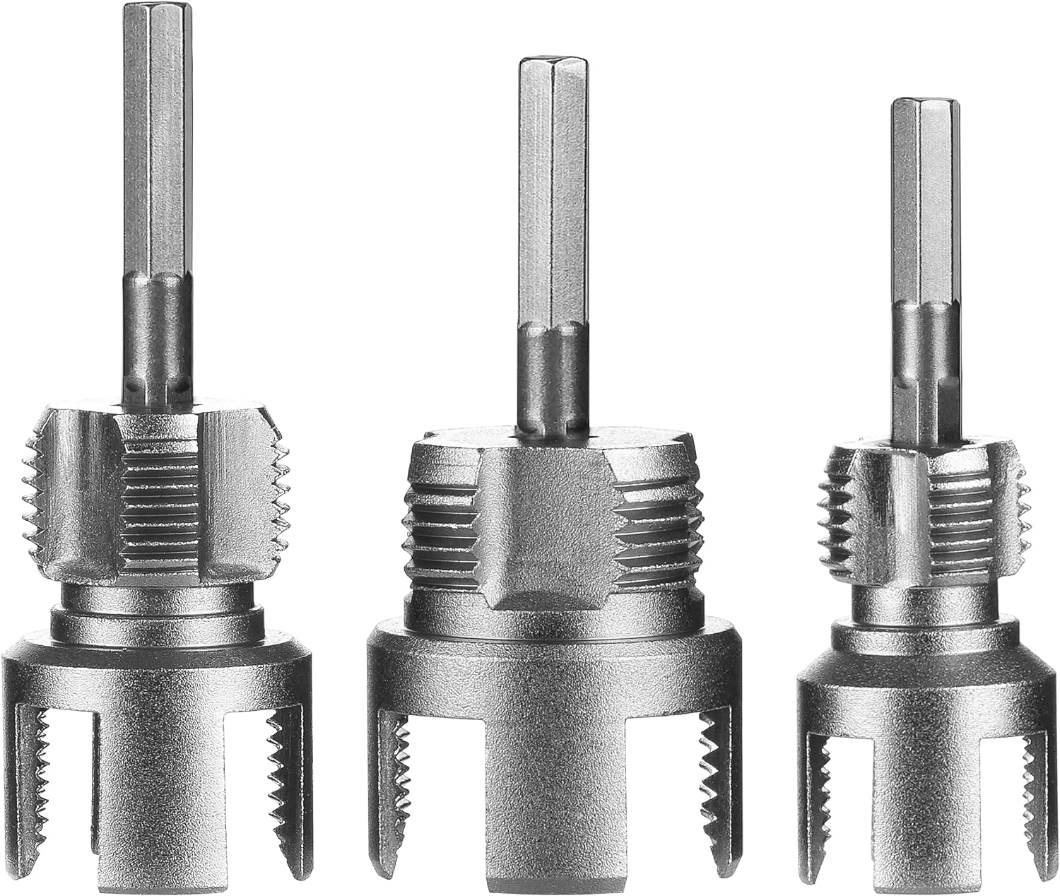 3 PCS PVC Pipe Threader Kit for Internal & External Pipe Threading