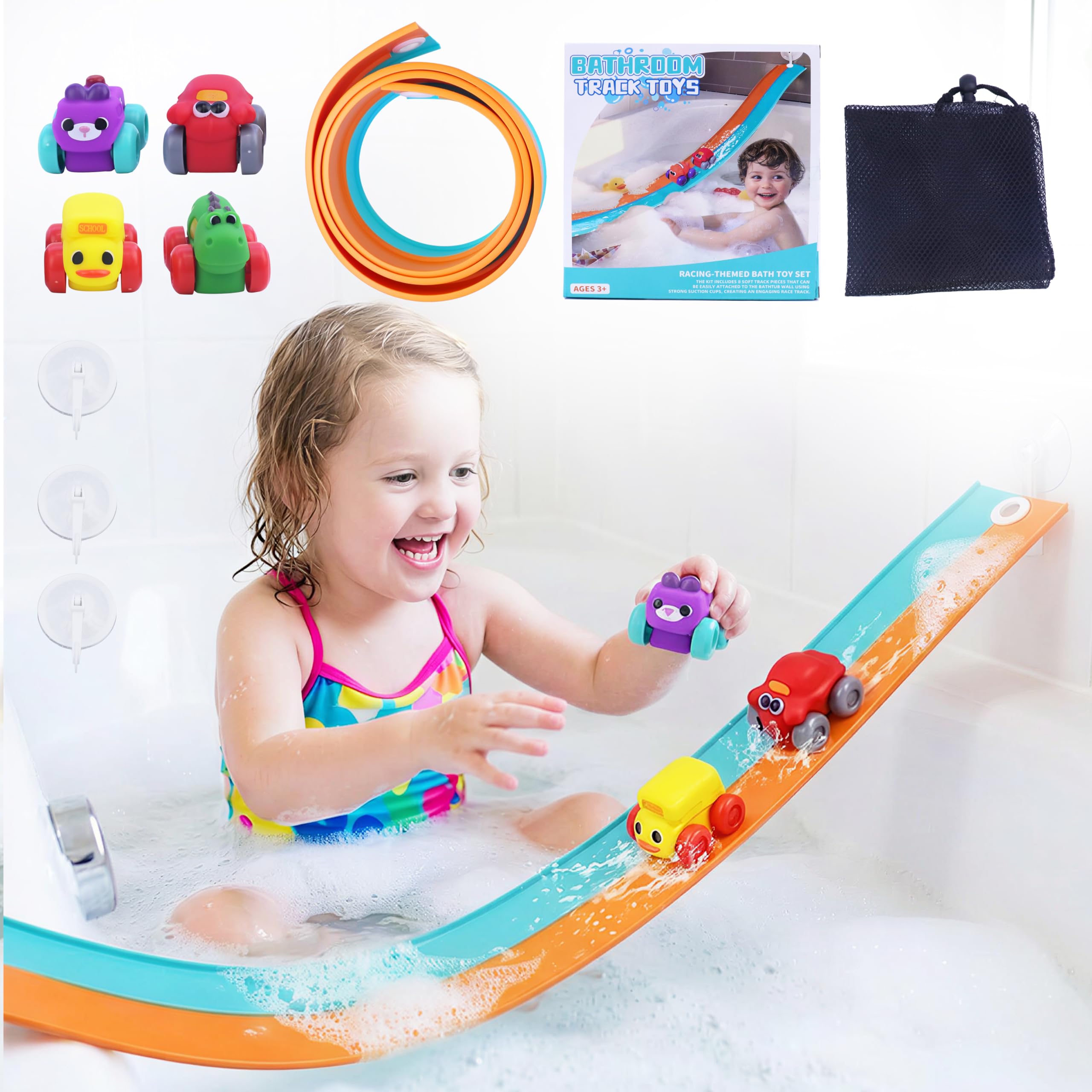 50% OFF Resosese Race Car Bath Toys