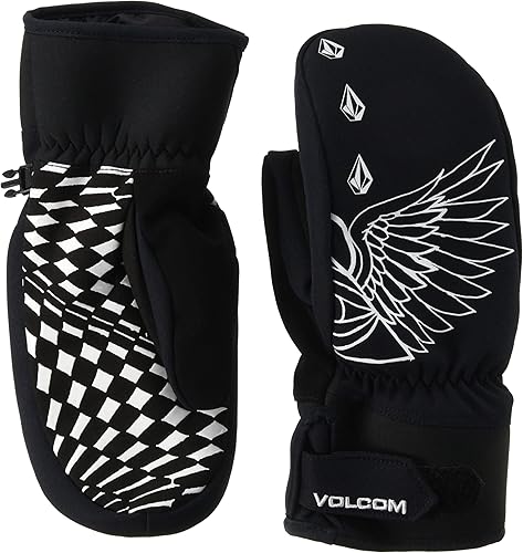 Volcom Nyle - Manopla de esquí para hombre con aislamiento de tubería y parque negro Camo Black