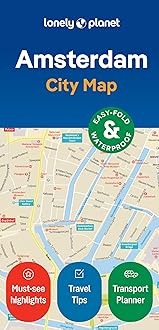 Lonely Planet Amsterdam City Map: Durable, Waterproof, Easy-Fold Planning Map with Attractions & Walking Tours (Compact City Planning Maps)